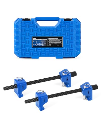 Orion Motor Tech Macpherson Strut Spring Compressor Tool Set with 10.5" Range, Dual Heavy-Duty Coil Spring Compressor Tools with 1/2" Square Drive, 13/16" Hex Auto Tool Set for Suspension Work, Blue - color: Blue