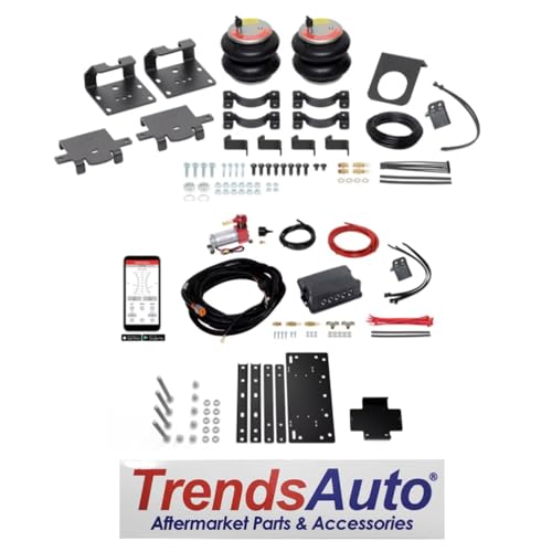TrendsAuto Firestone Airide Red Label Air Spring Rear Kit with Air Command Dual Wireless App Only Standard Compressor fits 2011 2026 Silverado Sierra 2500HD 3500HD | Includes TrendsAuto Decal - size: Dual Path (App Only)