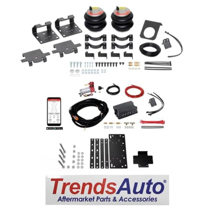 TrendsAuto Firestone Airide Red Label Air Spring Rear Kit with Air Command Dual Wireless App Only Standard Compressor fits 2011 2026 Silverado Sierra 2500HD 3500HD | Includes TrendsAuto Decal - size: Dual Path (App Only)