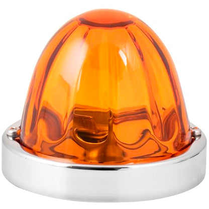GG Grand General 92430 Stainless Steel Dark Amber Watermelon Glass Lens Kit for #1156, Bulb not Included - color: Dark Amber, style: 1156 Bulb Base