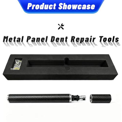 Slide Hammer Dent Puller Professional Dent Repair Tool | Lightweight Carbon Fiber Shell Stainless Steel Shaft Paintless Dent Repair Tool for Auto Car Hail Dent Removal