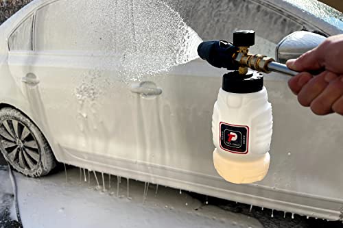 Tool Daily Foam Cannon, 1/4 Inch Quick Connect, Power Washer Foam Cannon with 5 Pressure Washer Nozzles,1 Liter - size: 1 L