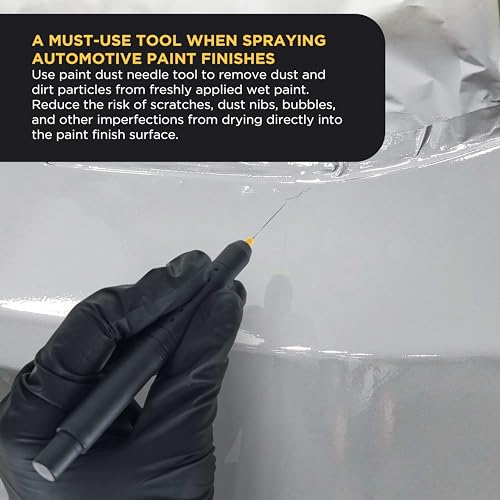 Master Elite Dirt, Dust, and Particle Pick Set with 10-Piece Refill of Barbed Hook Picking Needles - Easily Remove Dust Particles from Wet Paint, Freshly Painted Surfaces, Resin, Auto Finish Coatings
