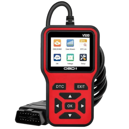 OBD2 Scanner Diagnostic Tool - Check Engine Light Code Scanner Tool with Reset, DTC, Data Stream, I/M Readiness, Car & Truck Scan Tool for All Vehicles Since 1996, escaner automotriz - color: Red