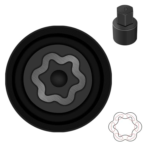 D-Wheel Locking Nut Key Compatible with Toyota, Lexus, Tacoma | Wheel Lock Nut Socket Adapter, Anti-Theft Lug Nut Removal Tool, Anti-Theft Screw Remover, Repair Tool, Tyre Fitting, garage - size: Socket D