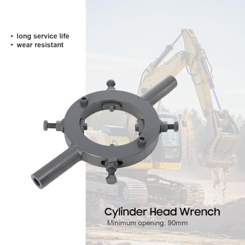 Hydraulic Cylinder Spanner Wrench, 4 Bolts Hydraulic Cylinder Tools Excavator maintenance wrench tool, Inner Diameter 90mm-140mm - size: 90mm-140mm