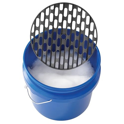 4-Gallon Plastic car wash Bucket with grit Screen and Handle