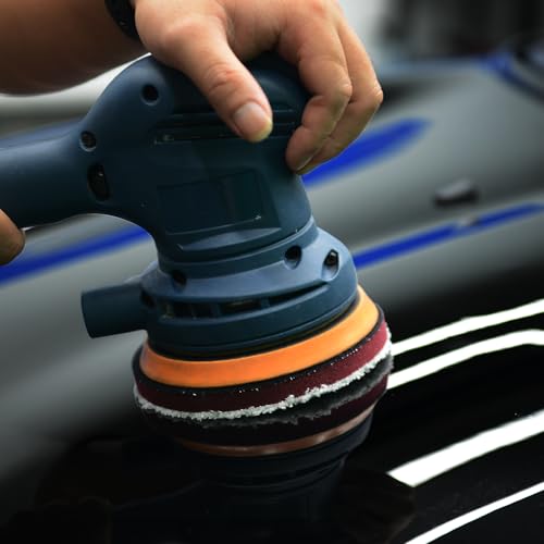 Microfiber Cutting Pads 5 Inch, Heavy Duty Polishing Pads for Dual Action Polisher, Scratch & Swirl Remover, Car Paint Finishing Buffing Pads (2 Pack) - size: 5 Inch