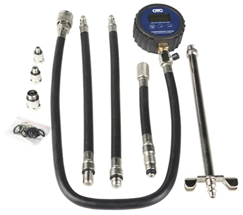 OTC 5605-DG Deluxe Digital Compression Tester Kit with Carrying Case for Gasoline Engines