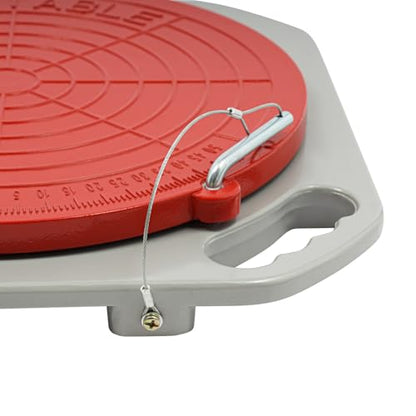 2-Piece Wheel Alignment Turn Plates, 360° Rotating Alignment Tool 3-Ton Capacity Per Plate with 0-50° Scale, Heavy Duty Alignment Plates for Toe Camber Adjustment, Professional & DIY Use