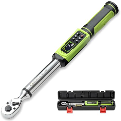 Digital Torque Wrench 3/8" Drive-1.5-99.6Ft.Lb for Car Motorcycle | Electronic Torque Wrench(2-135N.m), Vibration Buzzer LED Indicator,±2% Accuracy 5 Units for Bike Auto Tire Repair DIY - size: 3/8" 1.5-99.6 Ft.Lb