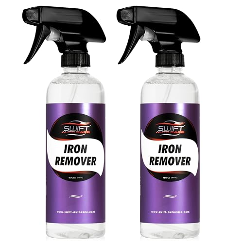 Swift Iron Remover & Wheel Cleaner (2-Pack) – Remove Brake Dust, Iron Oxide & Stuck-On Dirt & Debris from Paint & Wheels | Formula for Decon Car Wash | Preps Paint for Wax Coatings - size: 16 Fl Oz (Pack of 2)