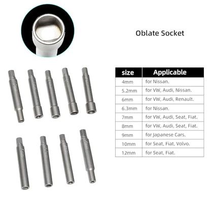 47pc Shock Absorber Strut Nut Removal Fixed Kit | Steering Hub Suspension Strut Spreader Remove Socket with Ratchet Adaptors - size: 47PC