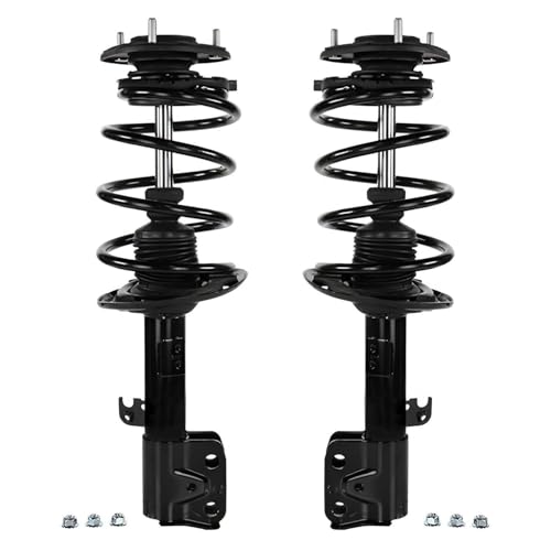 Detroit Axle - 1.8L Front Struts Kit for 2014 2015 2016 2017 2018 2019 Toyota Corolla, 2 Struts and Coil Spring 2 Stabilizer Sway Bar End Links Replacement Suspension Strut Shock - size: 4QS47058-V1/ sway kit