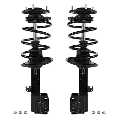 Detroit Axle - 1.8L Front Struts Kit for 2014 2015 2016 2017 2018 2019 Toyota Corolla, 2 Struts and Coil Spring 2 Stabilizer Sway Bar End Links Replacement Suspension Strut Shock - size: 4QS47058-V1/ sway kit