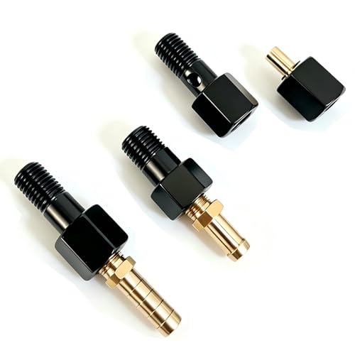 Fuel System Test Fitting Adapter Kit for 5.9L Cummins Diesel, Compatible with 9011 9012 9013 9014, CNC Machined High Pressure Leak Detection Tool Set, Solid Brass Construction