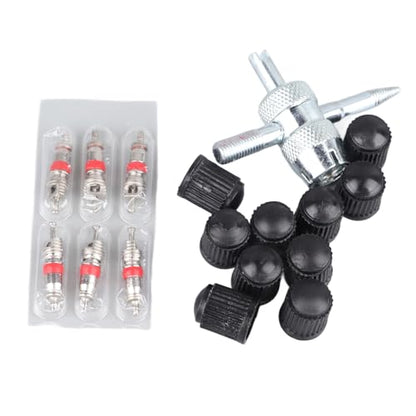 Tire Spoon Lever Set Tires Change Kit, Solid Steel Tire Changing Removal Kit with Rim Protectors for Motorcycle Dirt Bike Lawn Mower, Universal Spoon Levers Tire Lever Tool with Valve Core