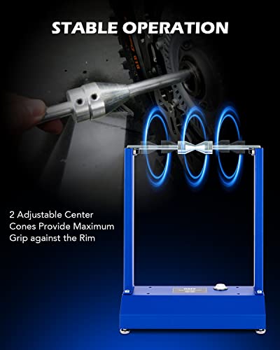 Orion Motor Tech Motorcycle Bike Wheel Balancer, Tire Balancer Stand with Adjustable Centering Cones, Heavy Duty Motorcycle Wheel Balancing Stand, Portable Bicycle Wheel Balancer for up to 12" Tires - style: Standard