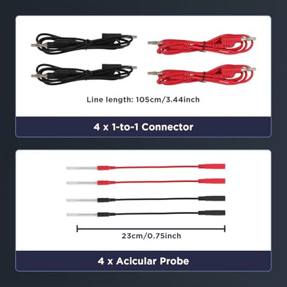 68PCS Automotive Circuit Test Leads Kit,Multimeter Terminal Test Leads Kit,Test Leads,Standard Probes,Alligator Clip,Banana Plug Adapters,SRS Connector