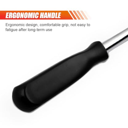 LAINLOY Oil Seal Disassembly Wrench Puller, Seal Puller Tool with Dual Hook Tips Remove Oil and Grease Seals, Car Repair Tool, Oil Seal Disassembly Tools for Car SUV and Light Truck (Black) - color: Black