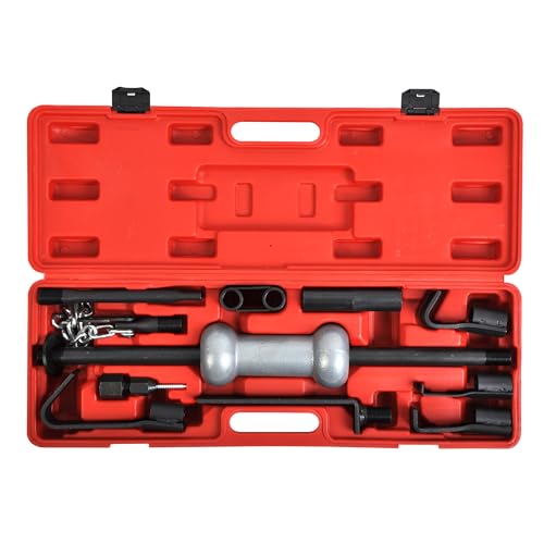 13pc Comprehensive 10Lb Dent Puller Slide Hammer Body Repair Garage Tool