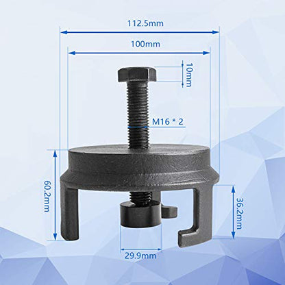 25264 GM Harmonic Balancer Puller Crank Pulley Puller for LS Engine, Heavy Duty Harmonic Balancer Removal Tool Without Tapped Holes, No Radiator Removal Required, Fits Chevy Chevrolet LS1 V8