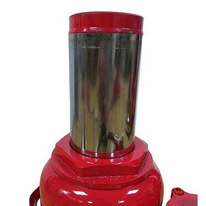 Bottle Jack 50 Ton Air Pneumatic Hydraulic Bottle Jack 110000LBS | with Manual Hand Pump For Automotive Car Truck Travel Trailer Repair Shop Lift Tool Red