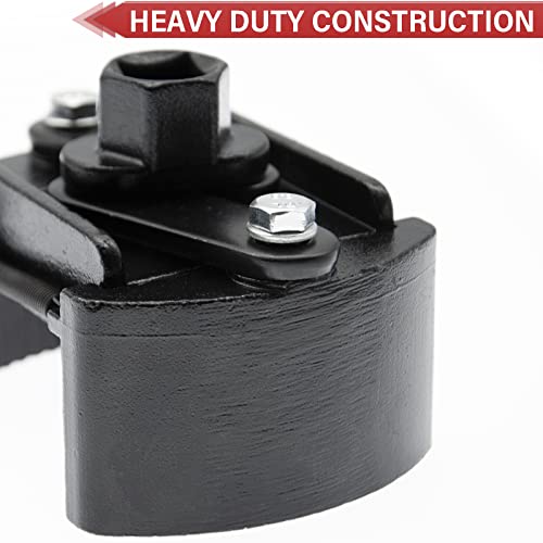 2Pcs Adjustable Oil Filter Wrench Removal Tool | Universal Oil Filter Cap socket Wrench, 60-80mm & 80-105mm Oil Filter Wrench
