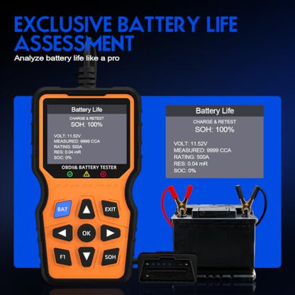 RDOVBIM OBD2 Car Diagnostic Tool for Honda Odyssey, Check Engine Fault Code Reader Bluetooth 5.1 Scanner, Full System ABS SRS TPMS Detector, Works with iOS & Android Devices