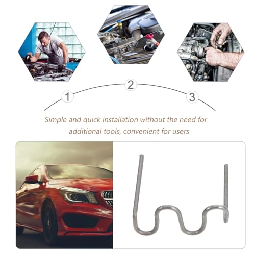 1000pcs Plastic Welding Staples Hot Staples Decoration Welding Repair Kit Auto Repair Car Bumper Dashboard Lamp Holder Plastic Rings