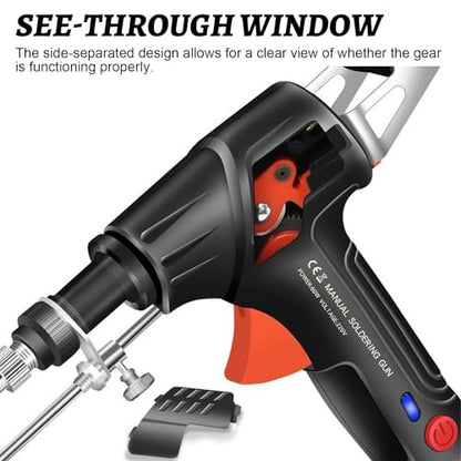 Soldering Iron Kit,60w 110v Corded Electric Welding Gun with Welding Wire,Versatile Portable Manual Soldering Gun,for Electronic Repair, Home Appliance Repair, DIY