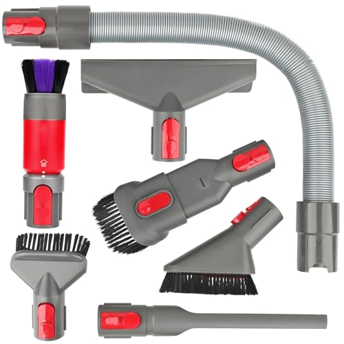 Attachment Kit for Dyson Gen5 V15 V15s V12 V11 V10 V9 V7 V8 Detect Cyclone Torque Drive Absolute Animal Cordless Vacuum Cleaner,Home and Car Cleaning Brush Acccessories - size: B:Traceless+Attachment Kit