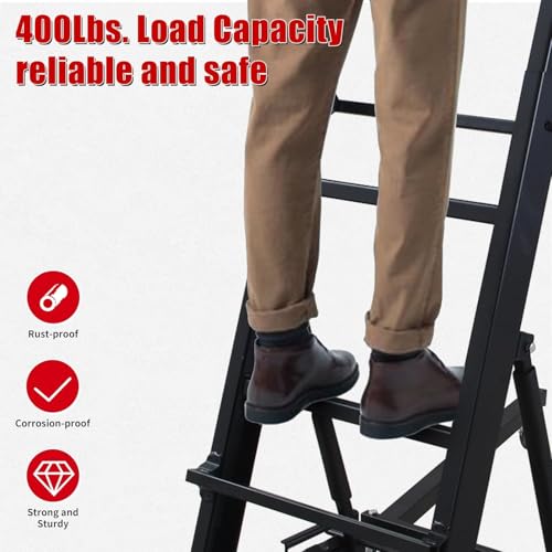 Heavy Duty Adjustable Foldable Auto Creeper for Mechanics, 400 LBS CapacityAutomotive Creeper, All Terrain Garage Creeper with 4 Wheels and Padded Deck