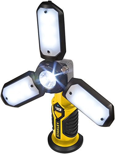 STANLEY SAT3S Rechargeable 1000 Lumen Lithium Spot Light with USB | Folds, Pivots & Extends for Maximum Versatility - style: 1000 Lumen
