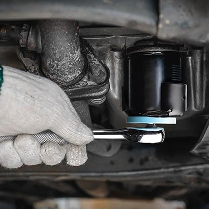 DURATECH Adjustable Oil Filter Wrench, Universal, 3/8" Drive | 2-1/2 to 3-1/8 Inches, Cap Style Filters, Small to Medium-Sized, Oil Filter Removal Tool - size: 2-1/2 to 3-1/8 Inches