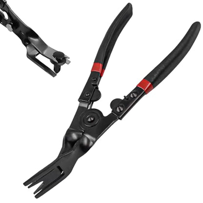 Panel Clip Removal Plier, Automotive Trim Clip Remover Upholstery Rivets Push Pin Pliers, Universal Door Panel Fasteners Lift Action Plier for Radio Audio Dashboard Anchors