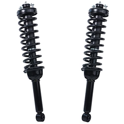 Detroit Axle - Rear Struts for 1997-2001 Honda CR-V Complete 2 Struts with Coil Spring 1998 1999 2000 Replacement Quick Install Ready Strut Shock Assembly - size: 171325 x2/PAIR