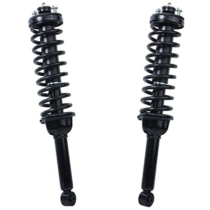 Detroit Axle - Rear Struts for 1997-2001 Honda CR-V Complete 2 Struts with Coil Spring 1998 1999 2000 Replacement Quick Install Ready Strut Shock Assembly - size: 171325 x2/PAIR