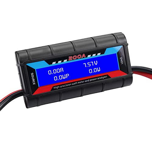 200A High Precision Power Analyzer Multi Meter for Measuring Power Watt (W) Voltage (V) Current (A) Charge (Ah) Energy (Wh) - color: 200A