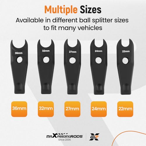 maXpeedingrods Ball Joint Separator Kit, Control Arms Steering Knuckles Tie Rod Ends Removal Tool 22mm 24mm 27mm 32mm 36mm for BMW Mercedes Benz Land Rover Porsche, Heavy Duty Steel - size: 8 Pcs