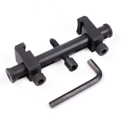 Ribbed Drive Pulley Puller Universal Carbon Steel Crankshaft | Remover Tool with Hex Allen Key Adjustable Auto Repair Tool for Air Conditioning Units Water Pumps