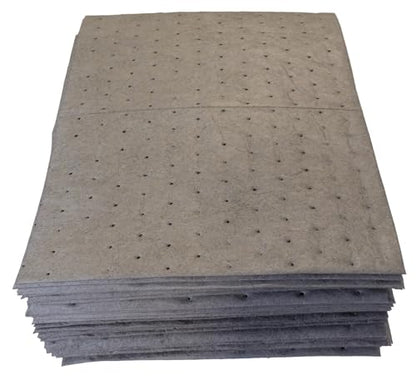 Oil-Dri L90907 15" W x 19" L Universal Heavy Weight Bonded Perforated Pads (50 Mats/Box) - size: 50 Pads/box, style: Heavy Weight