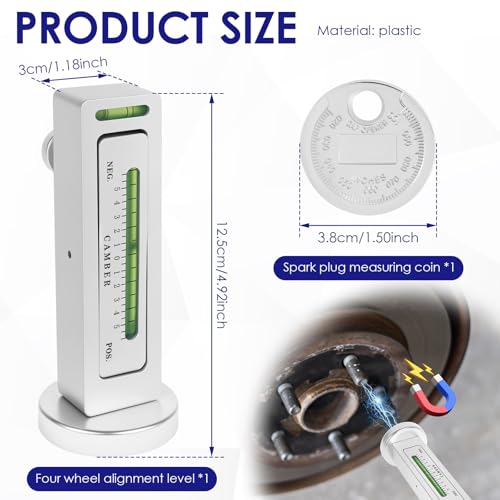 Wheel Alignment Tool, Adjustable Magnetic Gauge Tool, Camber Caster Strut Wheel Hub Alignment Instrument, Car Accessories for Most Automotive Truck RV