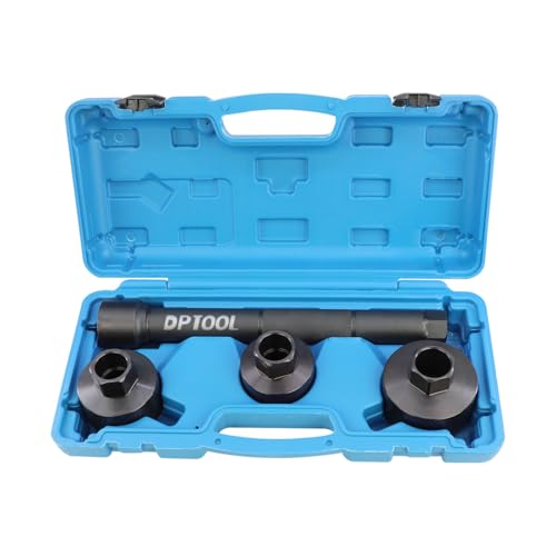 DPTOOL Inner Tie Rod End Removal Tool Kit, Axial Steering Ball Joint Puller Remove Install, 30-35mm 35-40mm 40-45mm 1/2" Drive Inner Rod Steering Rack Knuckle Tool for Car Track