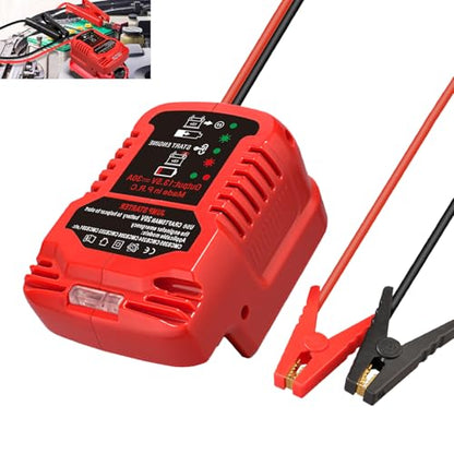 Jump Starter Adapter for Craftsman 20V V20 Li-ion Battery Powered with Jumper Cable Clamps Portable Car Charger Jump Starter(Battery Not Included) - style: For Craftsman