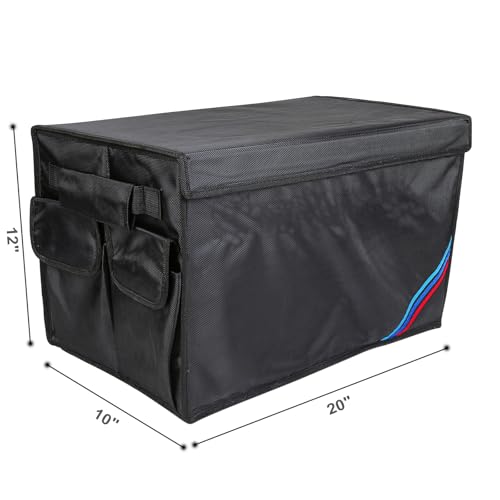 Non-slip Car Organizer, Multi-Use Collapsible Car Storage Box, Portable Auto Cargo Storage Bin for Car SUV Truck, Waterproof Outdoor Camping Picnic Storage Container,