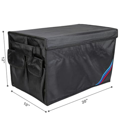 Non-slip Car Organizer, Multi-Use Collapsible Car Storage Box, Portable Auto Cargo Storage Bin for Car SUV Truck, Waterproof Outdoor Camping Picnic Storage Container,