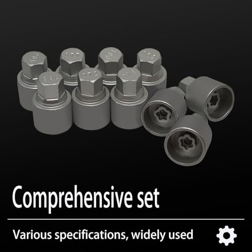 20PCS Wheel Locking Nut Key Kit Compatible with BMW Mini Series | Wheel Lock Nut Socket Adapter Set, Anti-Theft Lug Removal Tool, Anti-Theft Screw Remover, Repair Tool, Tyre Fitting, garage - size: Socket Set