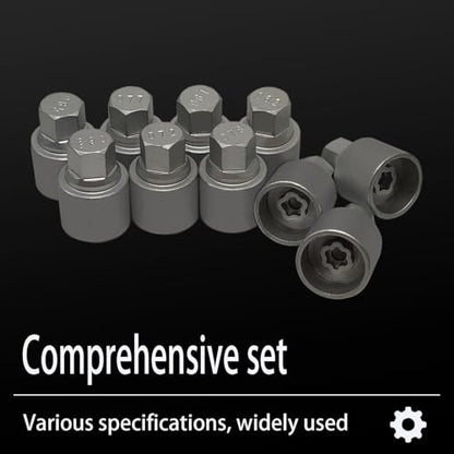 20PCS Wheel Locking Nut Key Kit Compatible with BMW Mini Series | Wheel Lock Nut Socket Adapter Set, Anti-Theft Lug Removal Tool, Anti-Theft Screw Remover, Repair Tool, Tyre Fitting, garage - size: Socket Set