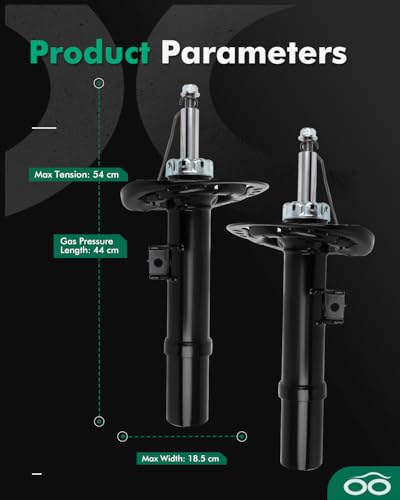 SCITOO - Front Shock Absorbers for Honda Fits 2016 2017 2018 for Honda Civic Shocks 3340150 73081 3340151 Shocks Struts - 2Pc Set - size: 2pcs-Front, style: 2016-2018 for Honda Civic